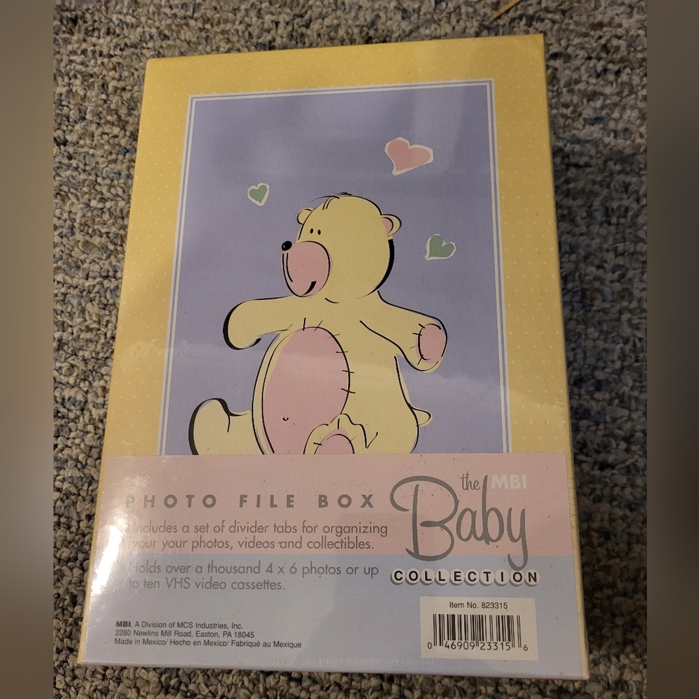 Baby Photo File Keepsake Box 1,000+ 4‎ x 6 photos New Gender Neutral